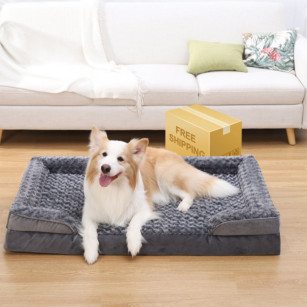 Washable Luxury Orthopedic Dog Sofa Pet Bed For Dogs