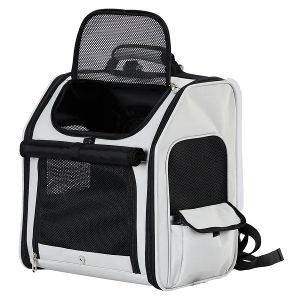 Pet Carrier Backpack, Expandable Cat Dog Carrier With Back